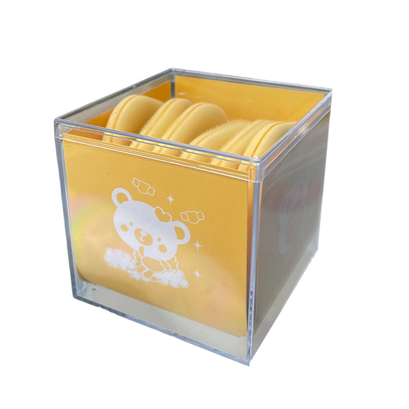 La borla de polvo no come polvo q juego de colchón de aire elástico 7 piezas esponja de maquillaje súper suave base líquida de doble uso en seco y húmedo bb crema maquillaje en polvo