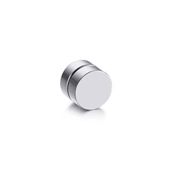 Silver pair - magnetic ear clips (6mm)