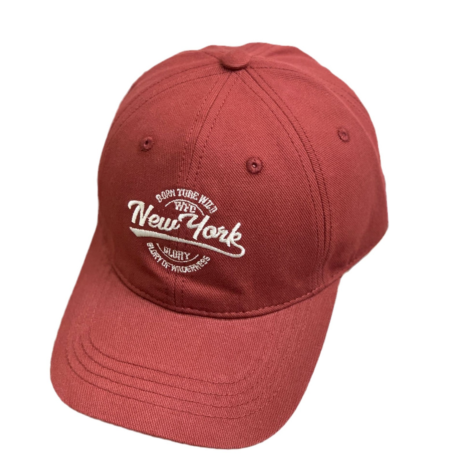 Estilo americano retro carta bordada casquillo de Pico de las mujeres de primavera y verano casual todo partido de compras sombrero de béisbol cara de aspecto de moda