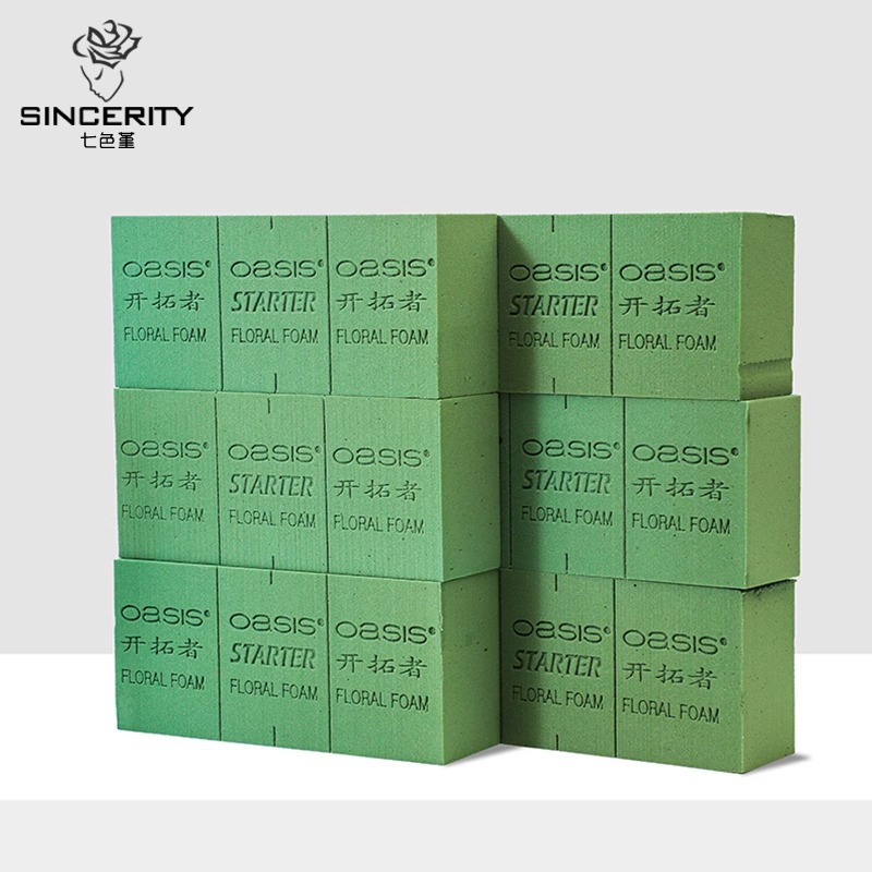 Alma de siete colores Orsace, barro de flores, barro de flores, bloque de barro de flores, arreglo de flores, ramo de barro, base de embalaje, material floral