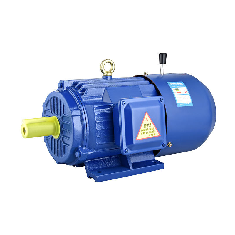 1.1kw8极铜线国标刹车电机1.5-2.2kwYEJ电磁制动380V电动机3kw4kw