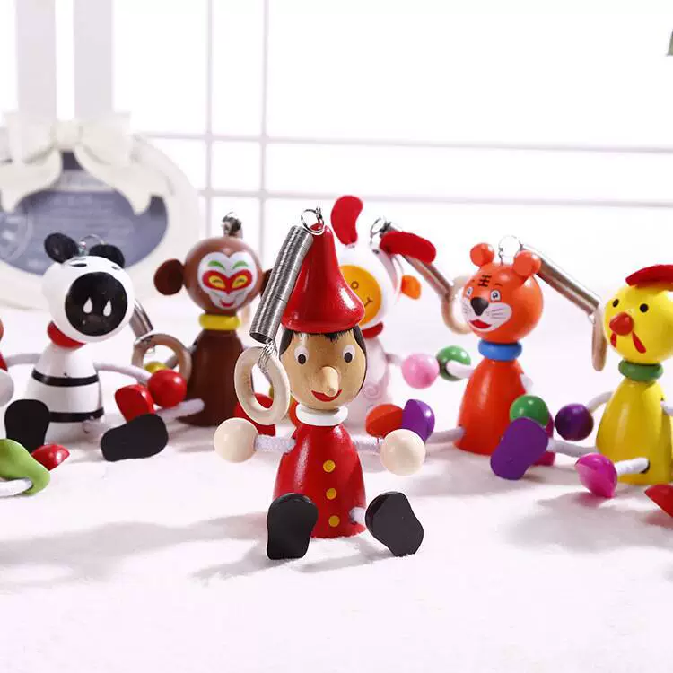 Большой Творческий весенний Человек Деревянные весенние куклы прыжки Детские Прыжки Человек стойл горячие продажи играть 088