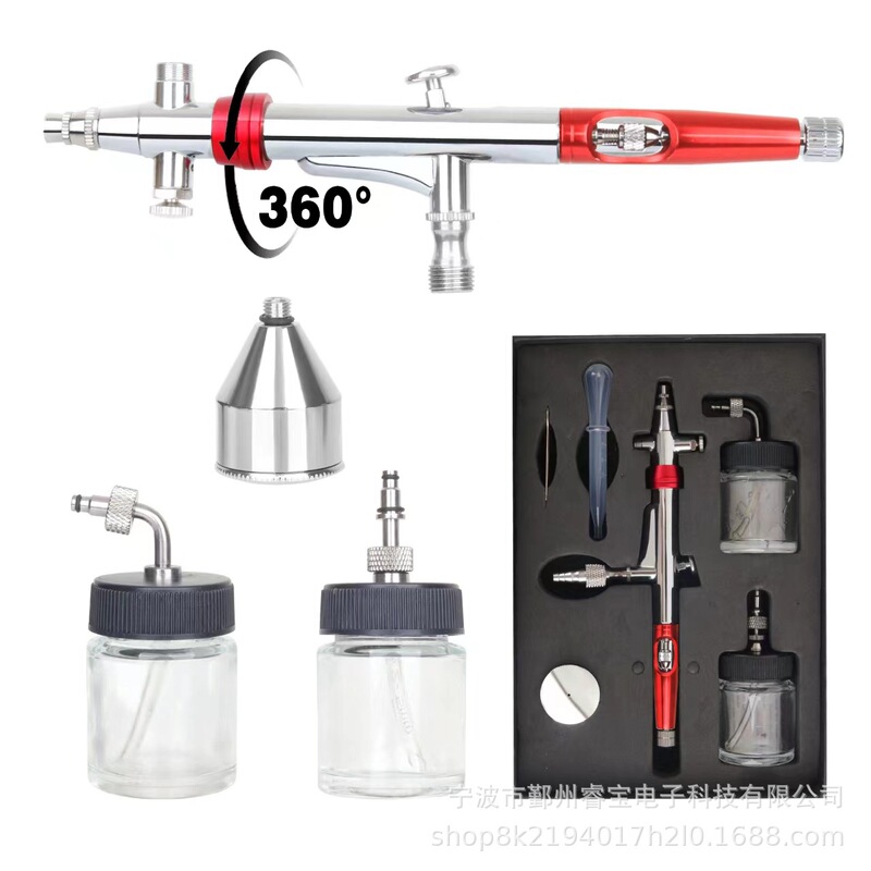 Rotatable Gravity-Fed Side-Suction Airbrush Model Painting Beauty Nail Art Tool for Coloring and Painting Rotatable Gravity-Fed Side-Suction Airbrush Model Painting Beauty Nail Art Tool for Coloring and Painting