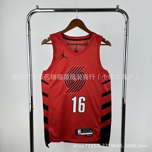 Trailblazer Yang Hansen Lillard Jersey Foreign Trade Wholesale Dropshipping Basketball Jersey Basketball Pants