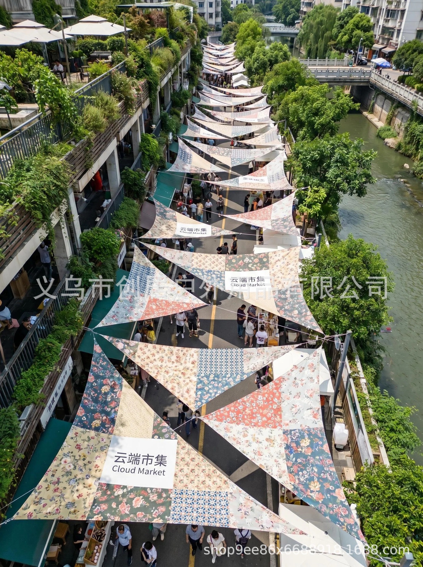 Triangular Sunshade Sail for Landscaping, Four-Corner Commercial Street, Swimming Pool Area, Decorative Canopy, Canvas Sunshade, Landscape Canopy