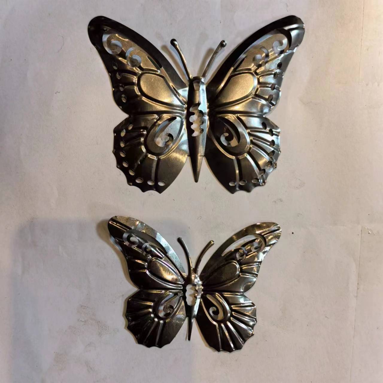 铁艺工艺品金属铁皮蝴蝶风铃金属蝴蝶铁艺配件工艺品