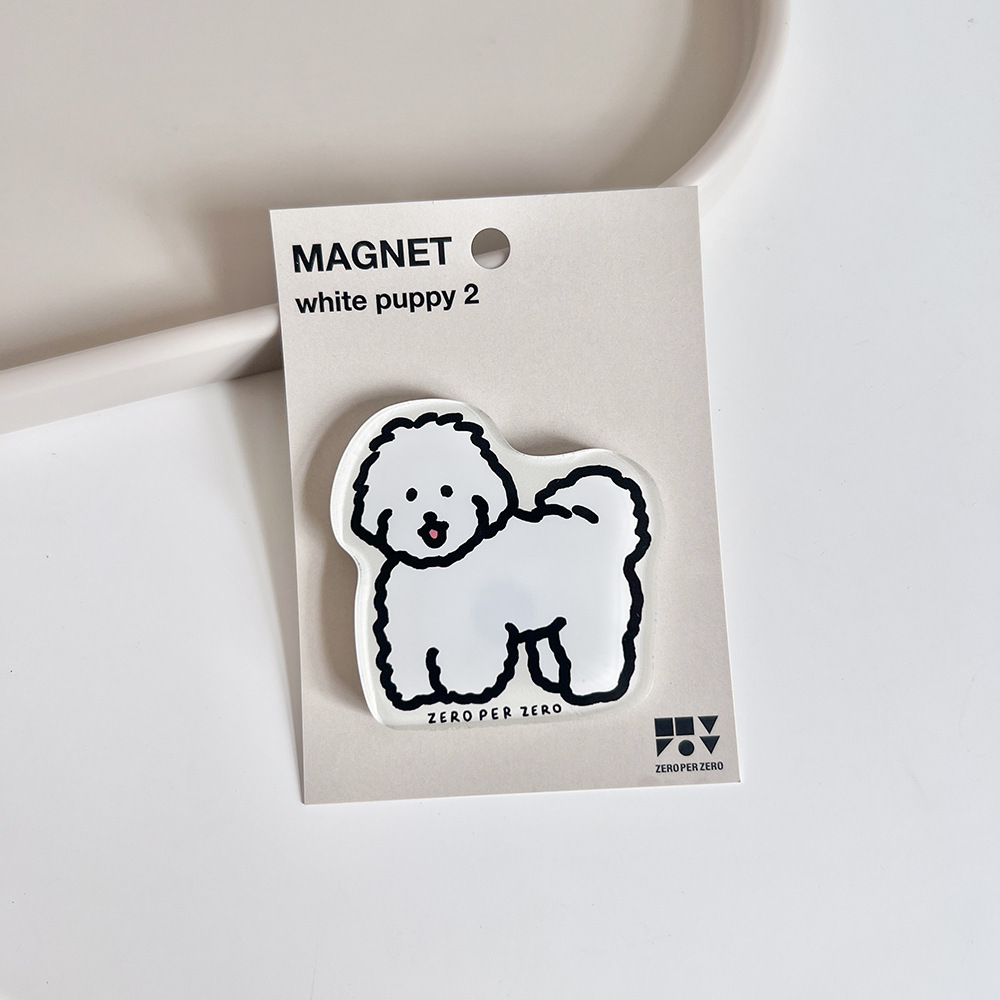 Corea del Sur zeroperzero familia ilustración de padres e hijos pegatinas de refrigerador acrílico imán magnético pegatinas de fotos