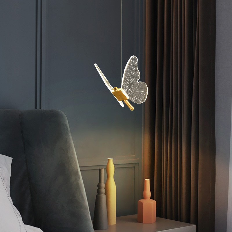 Nórdico simple lámpara de comedor dormitorio lámpara de cabezal de cama sala de estar ventana lámpara de pasillo bar doble cabeza red roja pequeña lámpara de candelabro