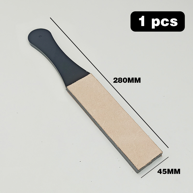 블랙 핸들 화이트 가죽 벨트 280*40mm