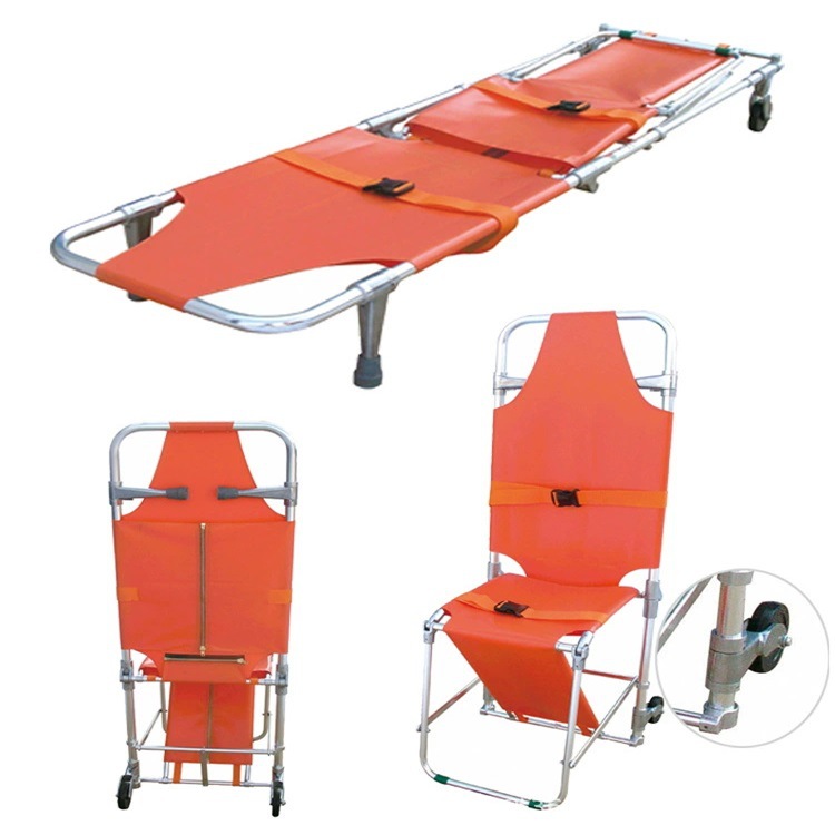 dedicated for export portable chair stretcher fire emergency rescue home stair stretcher multifunctional folding stretcher