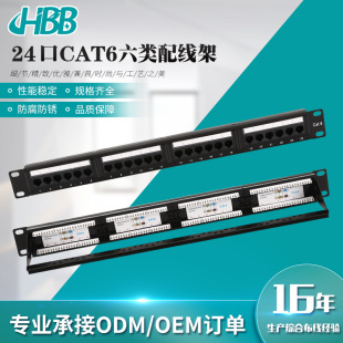 Source Manufacturer Gigabit 24-Port Network Unshielded Integrated Wiring Rack Category 6 through Fluke Test