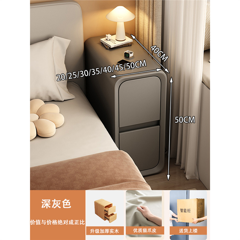 ☆ 업그레이드된 두꺼운 원목 + 원목 서랍 + 업그레이드된 9세대 고양이 발톱 가죽 다크 그레이_25x40
