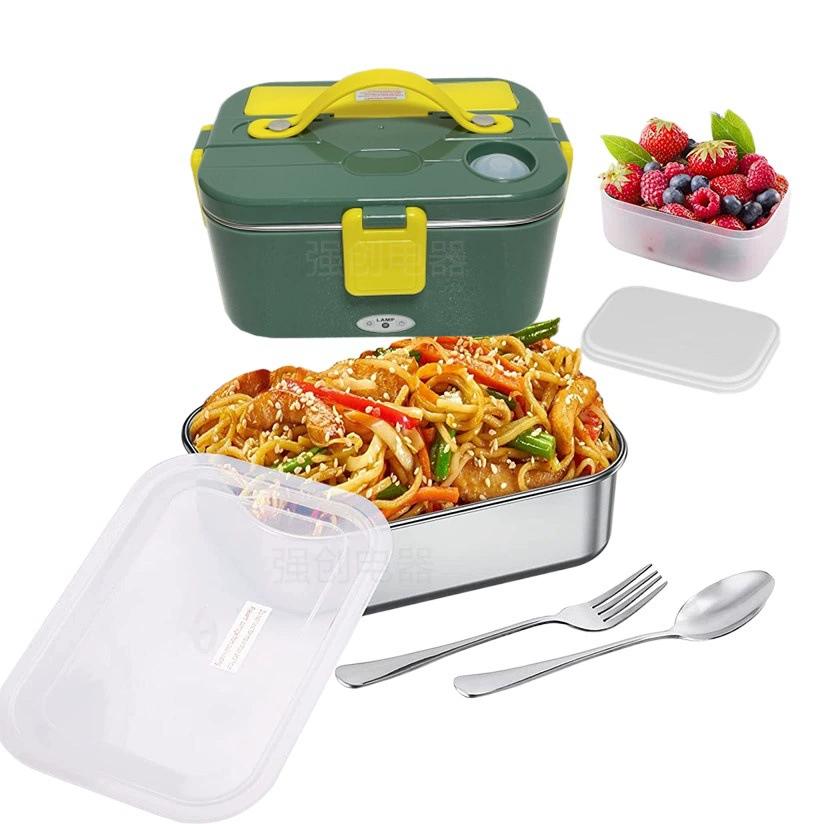 Трансграничный горячий автомобиль двойного назначения электрическое Отопление Ланч-бокс штекер электрическое Отопление Ланч-бокс многофункциональная вода без впрыска изоляции Ланч-бокс производитель