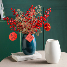 抖音中号热销鹅蛋鱼嘴陶瓷花瓶花插简约假花干花花器家居摆件