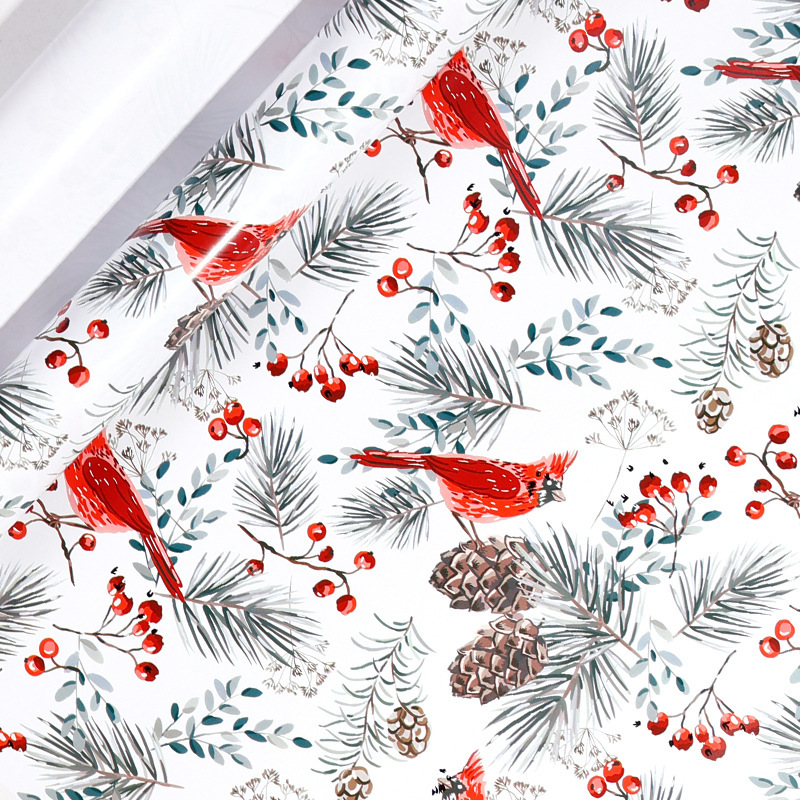 Papel de embalaje de regalos de Navidad de gran tamaño caja de regalo de vacaciones embalaje de materiales hechos a mano Papel de regalo de papel de fondo a cuadros rojos y verdes
