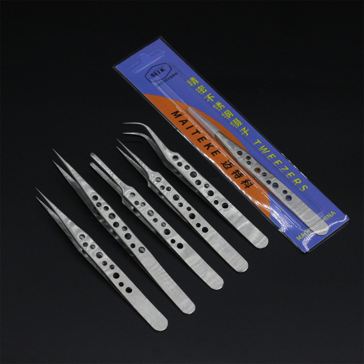 不锈钢镊子尖头diy手工贴钻手账美甲贴小镊子维修夹子工具厂家