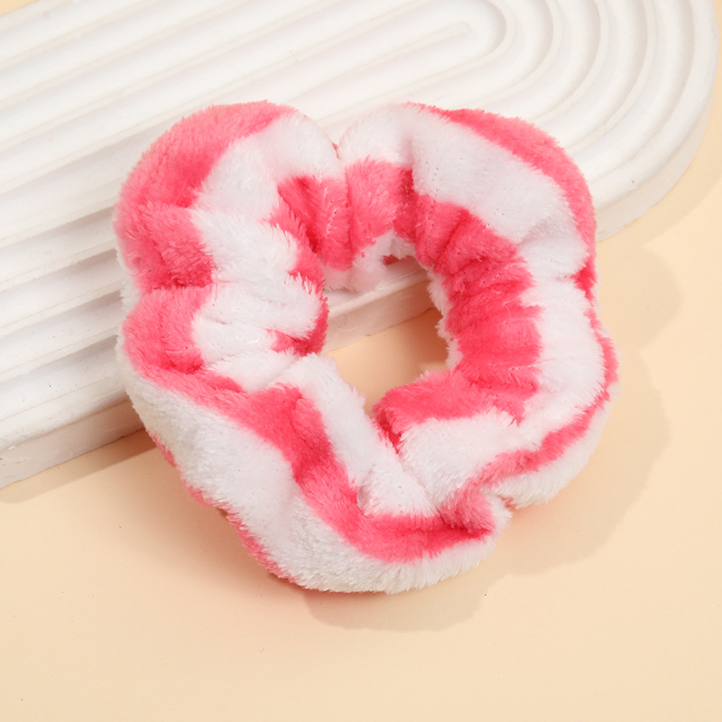 Punto de felpa, lazo para el cabello del intestino grueso, franela femenina, lazo para los intestinos de otoño e invierno, corbata de cola de caballo, banda de goma, cuerda para el cabello teñida, tocado de todo fósforo, accesorios para el cabello