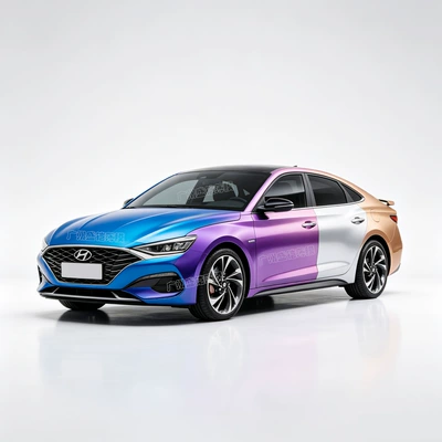 Auto Color Change Film | PET liquid metallic silver