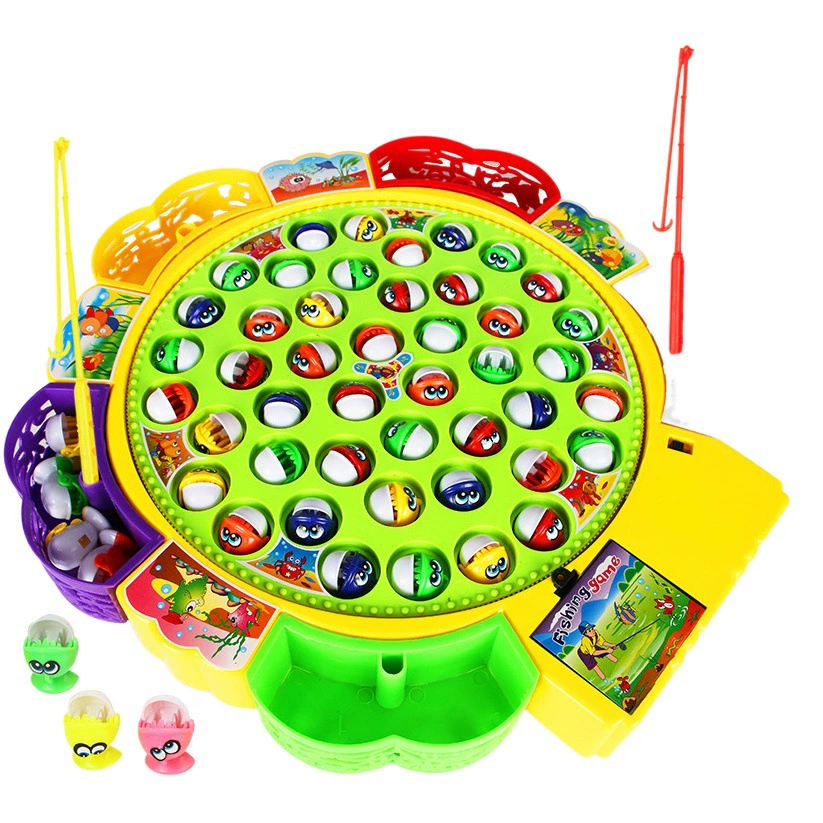 Детская электрическая рыболовная игрушка вращающаяся рыболовная тарелка строительные блоки костюм развивающая интерактивная игрушка для родителей и детей 45/25/15 рыба