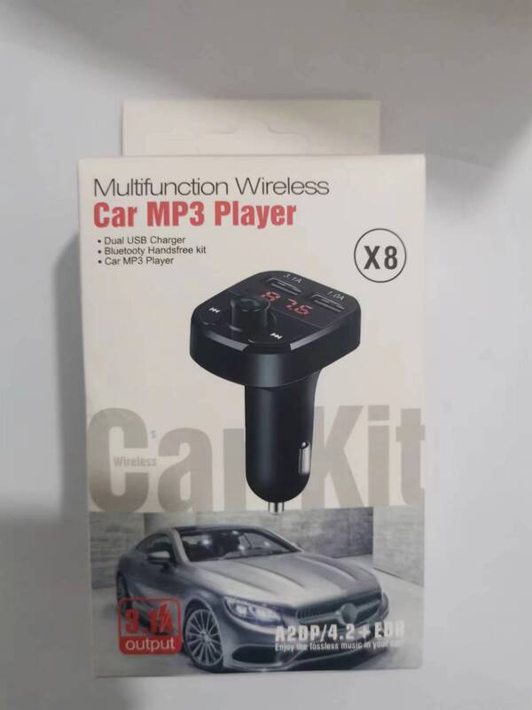 X 8車載bluetooth受信機充電器ロスレス音質fm送信機カード車載mp3 bluetoothプレーヤー|undefined