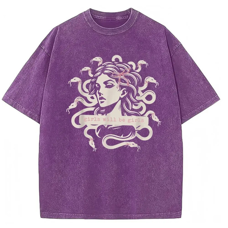 Women's Vintage Bohemian Style Inspirational Print T-Shirt Mental Health Theme Casual Round Neck Short Sleeve Gift