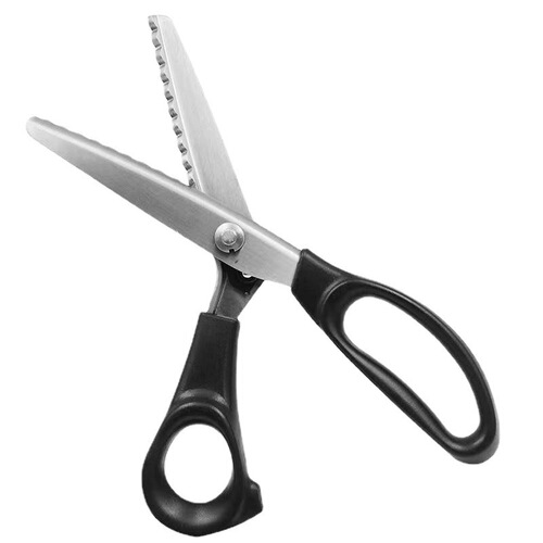 Wholesale triangle dogtooth zigzag scissors, curved wave scissors