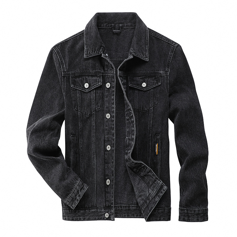 Designsinn: leichtes Luxusrevers, High-End-Mode-Jeansjacke, Herrenbekleidung im neuen Stil für Frühling und Herbst_voghion.com