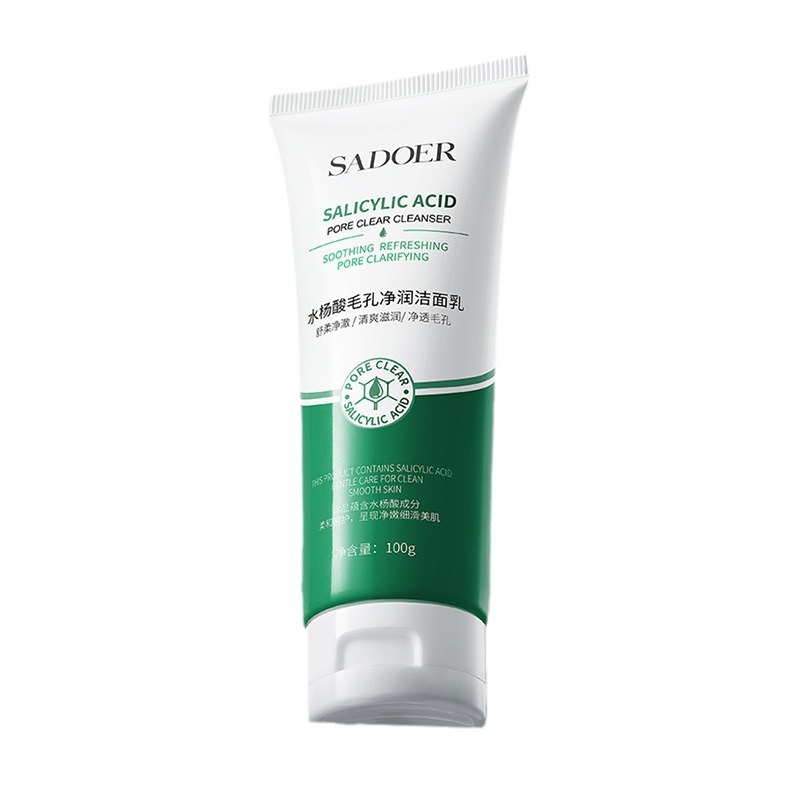 Limpieza facial limpia de poros con ácido salicílico superior, limpieza y cuidado de la piel, limpieza facial limpia de poros finos para mejorar los puntos negros, crema facial