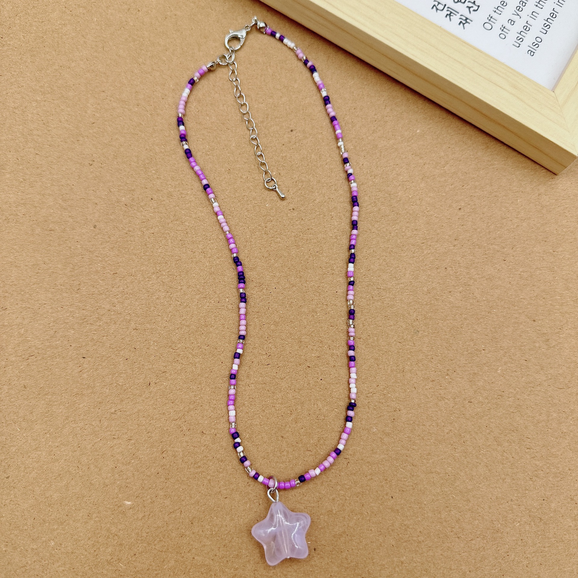 Simple Style Star Seed Bead Wholesale Pendant Necklace display picture 4