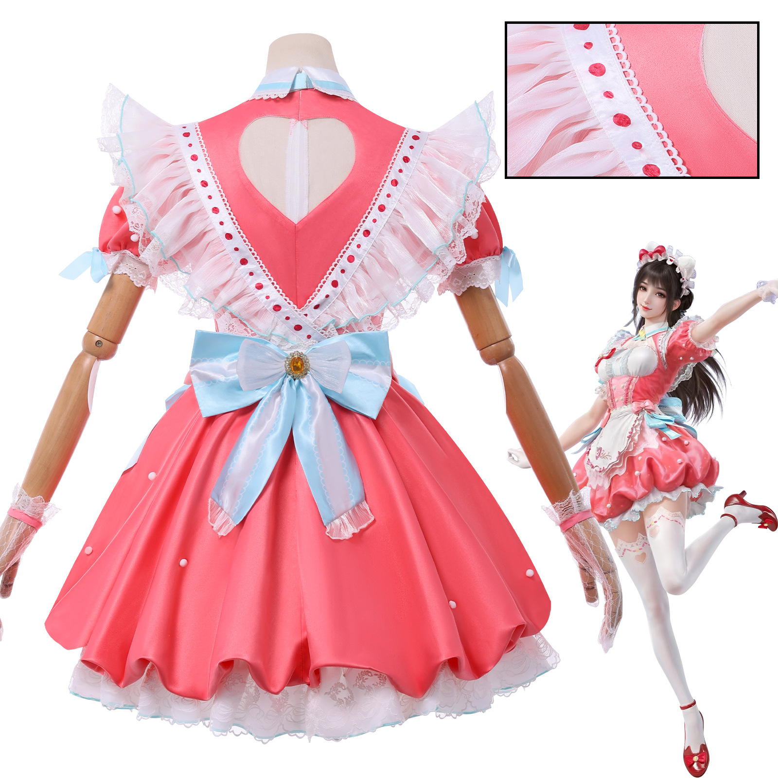 Hello Kitty Hu Tao Cosplay — Detail Shot