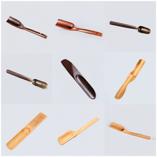 Creative tea spoon tea set accessories tea spoon tea scoop tea shovel measuring spoon Gongfu tea tea leaf spoon logo