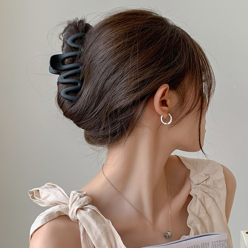 Acrílico grande, pinza de amor, pinza para el cabello, parte posterior de la cabeza femenina, pinza de tiburón, horquilla, pinza para el cabello, tocado, primavera y verano