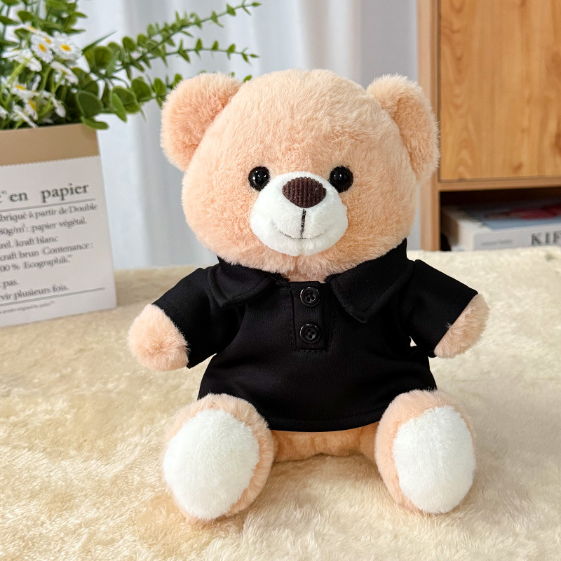 Suéter transfronterizo Teddy Bear muñecas muñecas juguetes de peluche actividad de publicidad LOGO impresión regalos de graduación escolar