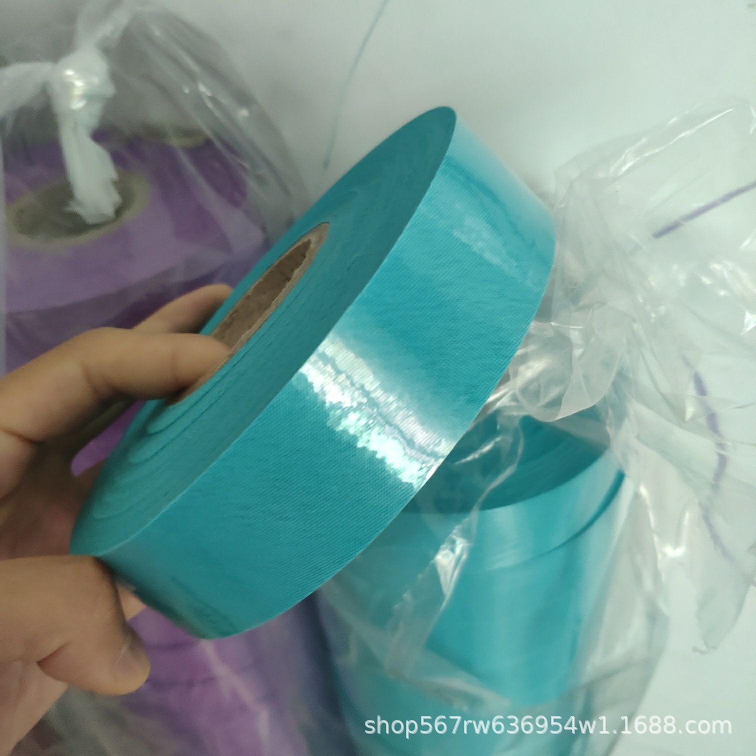 En stock venta al por mayor sarta de poliéster 3,0 cm borde tira de envoltura borde tira de tela con cortina delantal impermeable