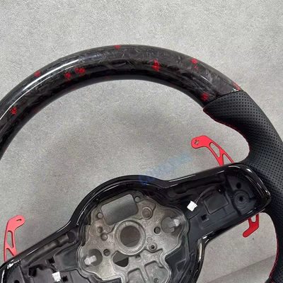 Patterned Forged Carbon Fiber: Steering wheel