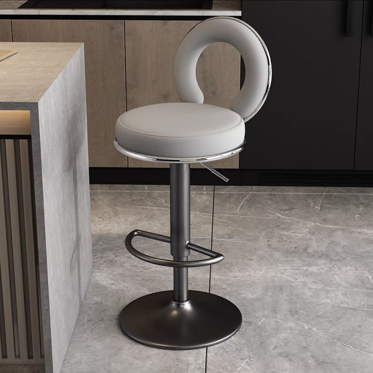 Silla de bar respaldada taburetes altos para el hogar taburetes modernos simples de alta calidad cajero de recepción elevador silla de bar alta