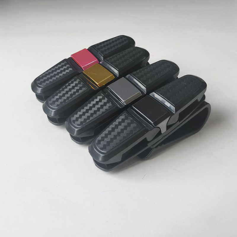 Carbon Fiber Car Glasses Holder Multifunctional Glasses Frame Car Glasses Clip/Bill Holder Car Glasses Clip Id Holder