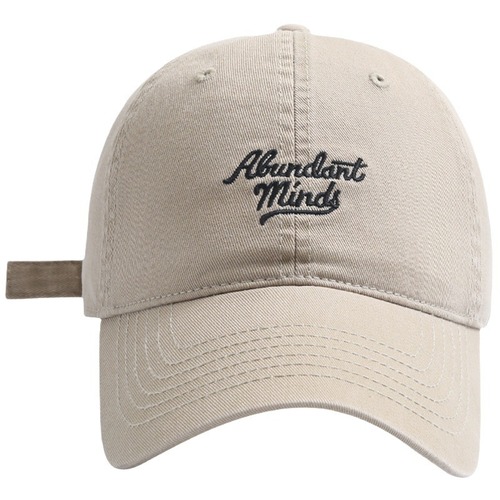 Hat women's retro fashion versatile street face small baseball hat men's soft top curved brim letter embroidered baseball cap trendy