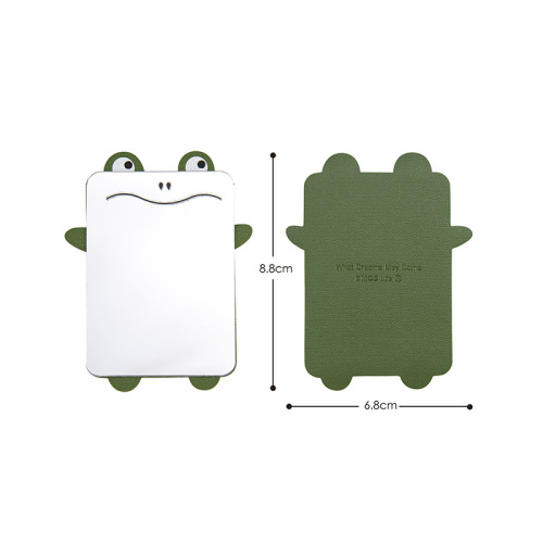 Creative Mini Portable Makeup Mirror Cute Cartoon Animal Mobile Phone Sticker Ultra-Thin Portable Small Mirror Gift for Girls