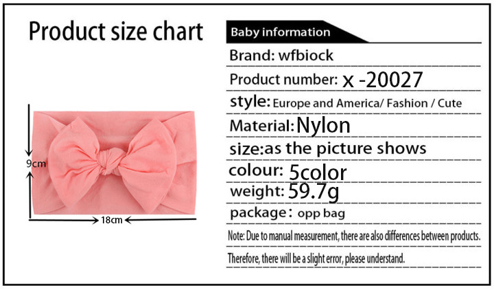 Fashion Solid Color Bow Knot Nylon Hair Band display picture 1