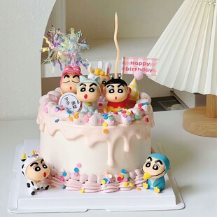 Crayon Shin-Chan Anime Peripheral Dolls, Cute and Naughty Boy Dolls, Cartoon Animal-Shaped Figures, Car Ornaments