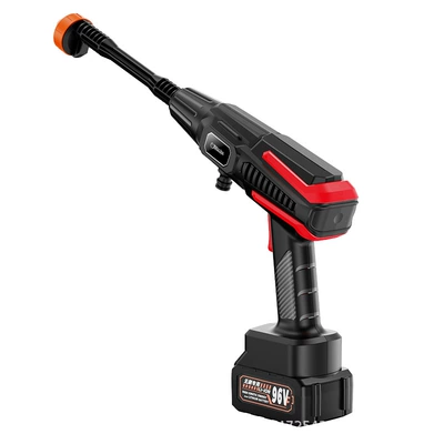 High pressure car wash water gun washing brush car wireless car washing - brushless-motor-sun-red