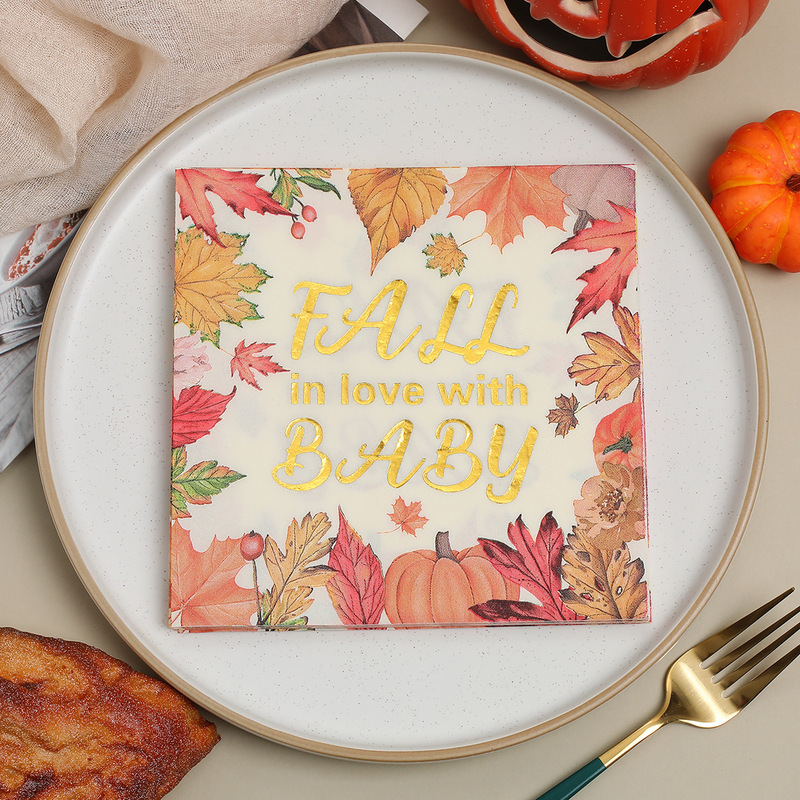 Amazon Thanksgiving Thank You Card Christmas Greeting Card Creative Blessing Card with Envelope Hot Stamping Disposable Tissue