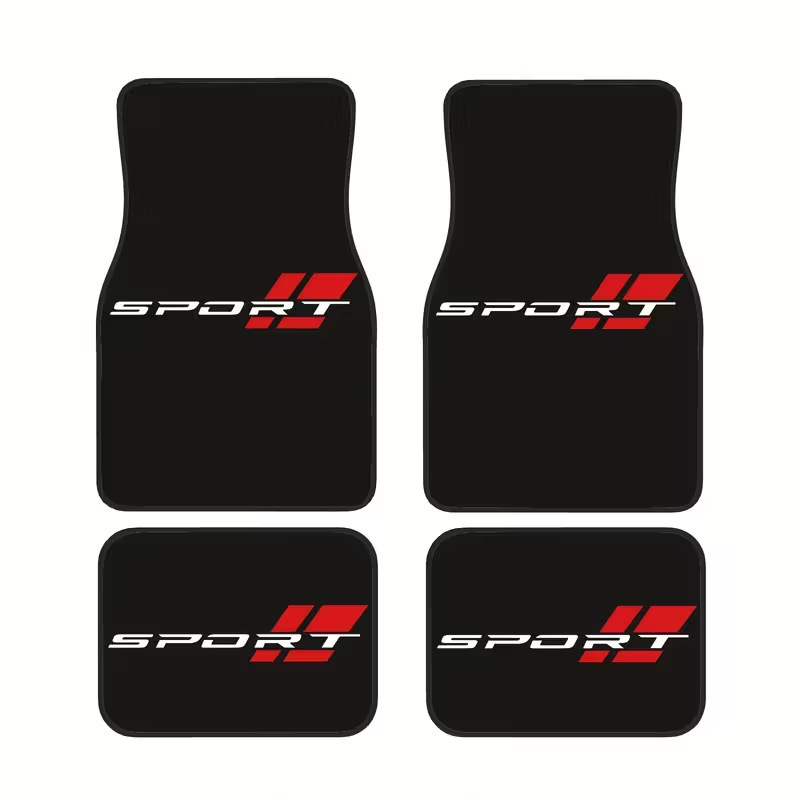 Cross-Border Dropshipping of Crystal Velvet Dirt-Resistant and Easy-Care Floor Mats, Four-Piece Set of All-Season Car Floor Mats, Available for Dropshipping