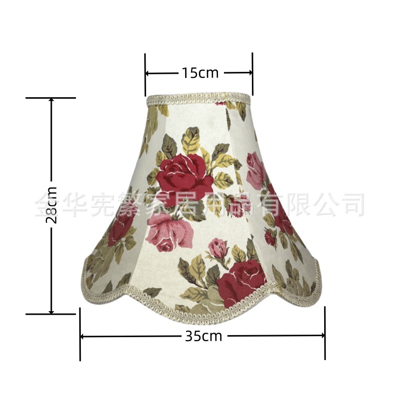 [Xianfan] Palace Classic B & B, lujo ligero junto a la cama, dormitorio, sala de estar, candelabro de tela, pantalla de lámpara E27, estilo europeo