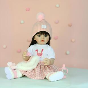 �羳�S��ֱ�N��������55cm���������ރ�ͯ��żë��ȹ���b���ż