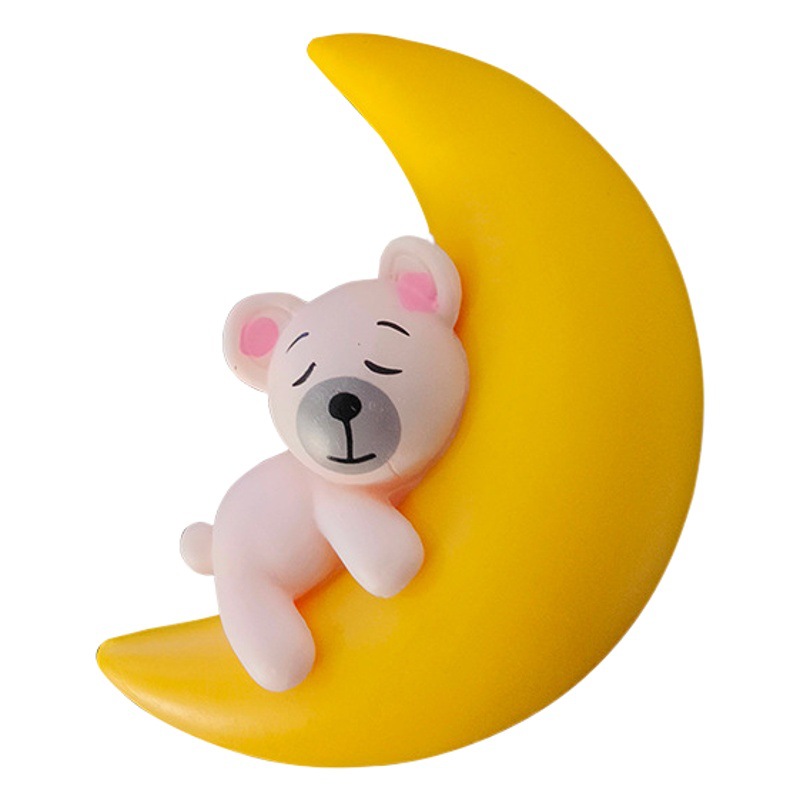 Adornos para acuarios, oso lunar, buzo flotante, decoración pequeña, regalos, conejo lunar, decoración para acuarios