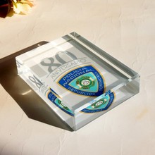 厂家直供水晶白胚影像耗材免打磨水晶方块DIY个性照片定 制摆台