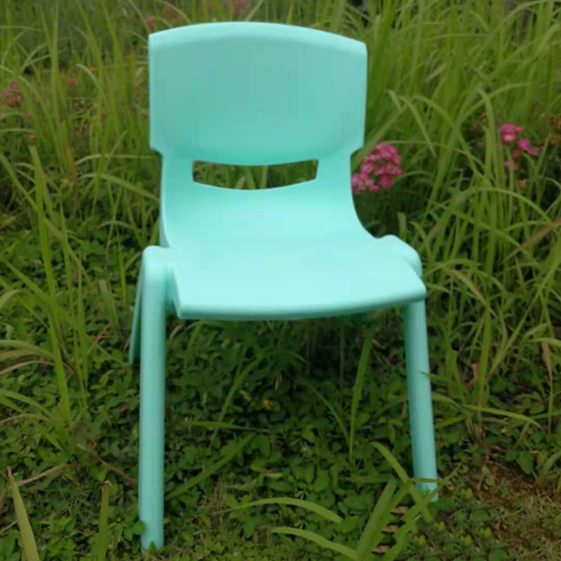 Factory Wholesale Thickened Bench Children's Chair Kindergarten Backrest Chair Baby Dining Chair Plastic Small Chair Household Small