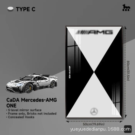 厚さ3.5CMの最新製品は、レゴ壁掛けビルディングブロックディスプレイフォトフレーム、メルセデスベンツAMGポルシェ吊り下げ額縁と互換性があります。